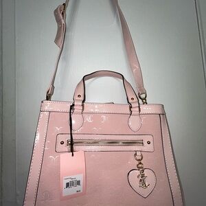Juicy Couture Light Pink Tote Bag with Charm